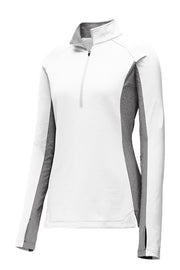 Sport-Tek® Ladies Sport-Wick® Stretch Contrast 1/4-Zip Pullover