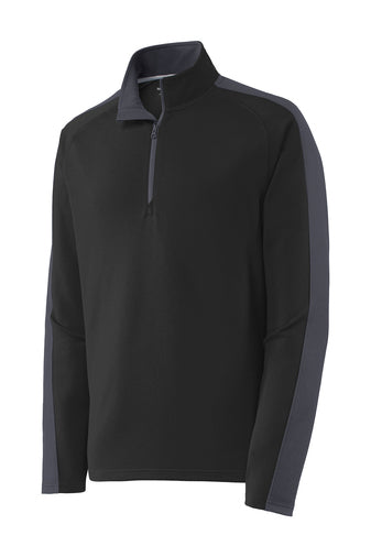 Sport-Tek® Men's Sport-Wick® Textured 1/4-Zip Pullover