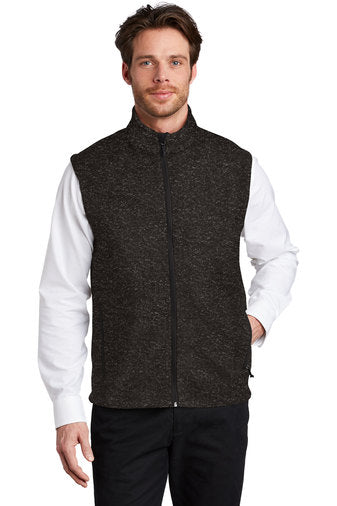 Port Authority ® Sweater Fleece Vest W/ LOGO Left Chest